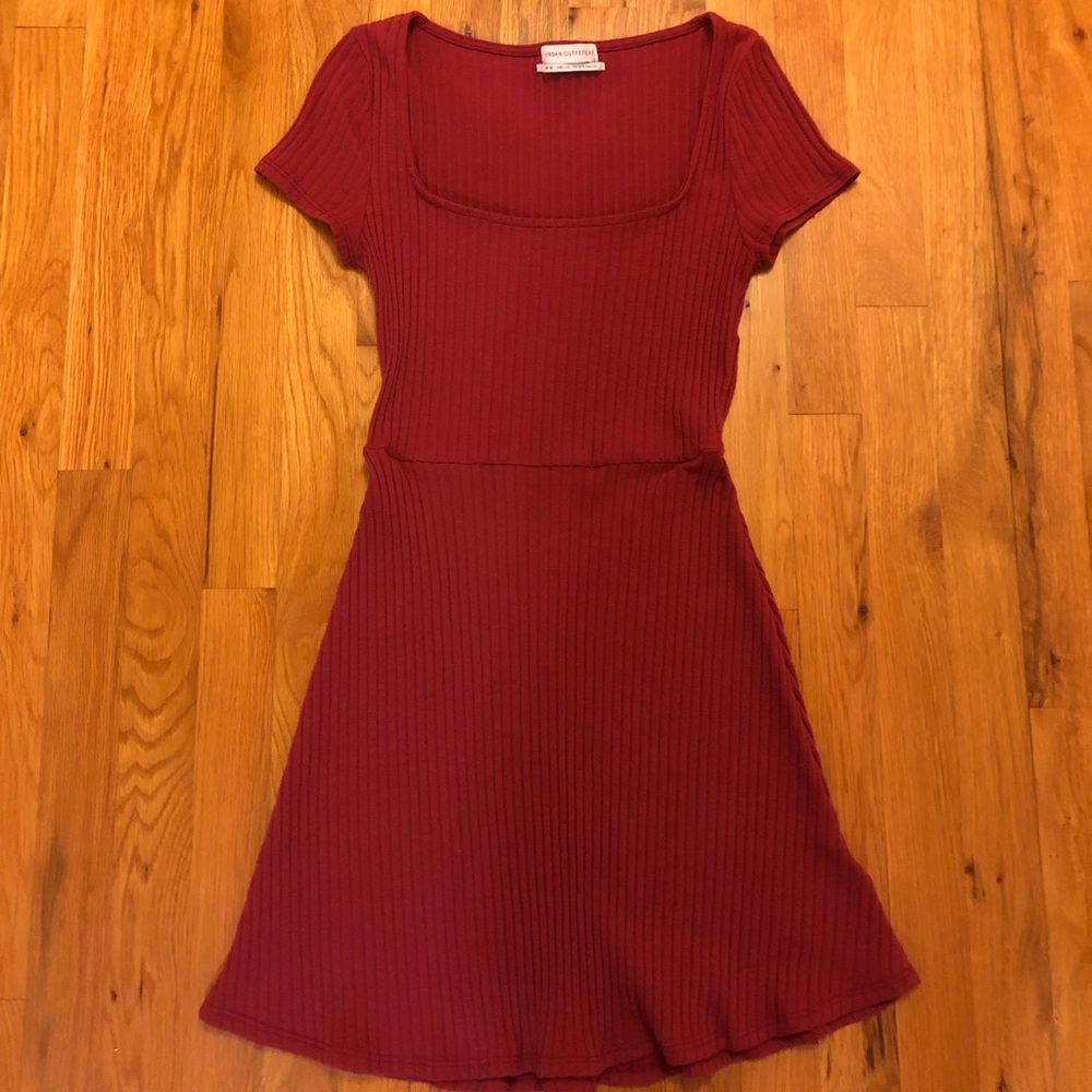 Urban Outfitters short sleeve ribbed dress